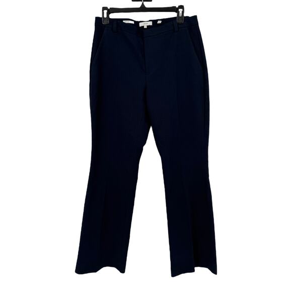 Vince Pants Stretch-Cotton Boot-Cut Trouser navy blue size 6 - Picture 1 of 5